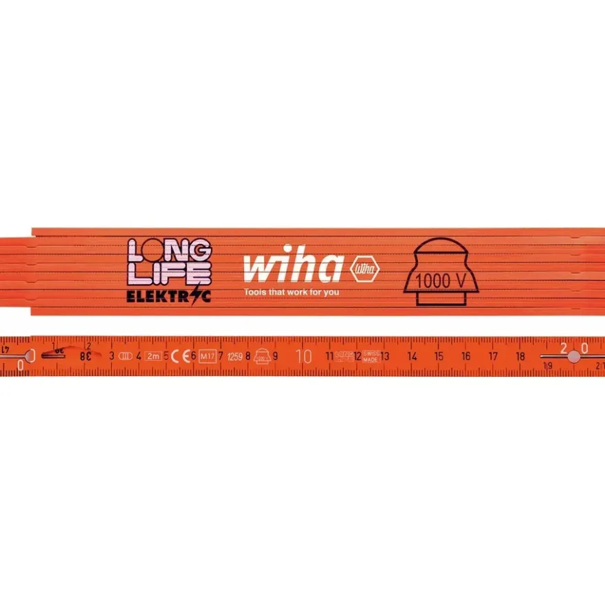 Wiha Meterstock Longlife Elektriker 2m