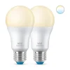WiZ LED Normal A60 2-pack 8W (60W) E27 WiFi