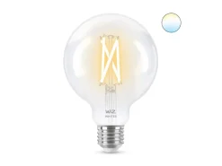 WiZ LED White Filament Klar Glob 95 7W (60W) E27 WiFi